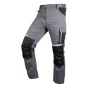 Spodnie robocze Mix&Match, szaro-czarne, rozmiar L