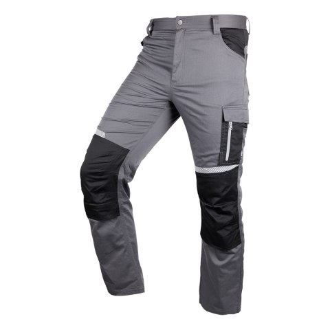 Spodnie robocze Mix&Match, szaro-czarne, rozmiar XXXL