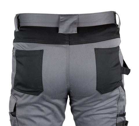 Spodnie robocze Mix&Match, szaro-czarne, rozmiar XXXL