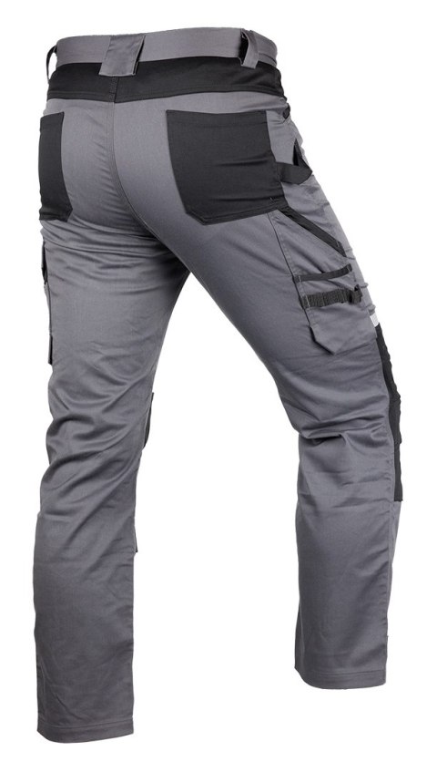 Spodnie robocze Mix&Match, szaro-czarne, rozmiar XS