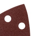 Papiery ścierne na rzep, żelazko 102 x 152 mm, P80, 5 szt., z 11 otworami