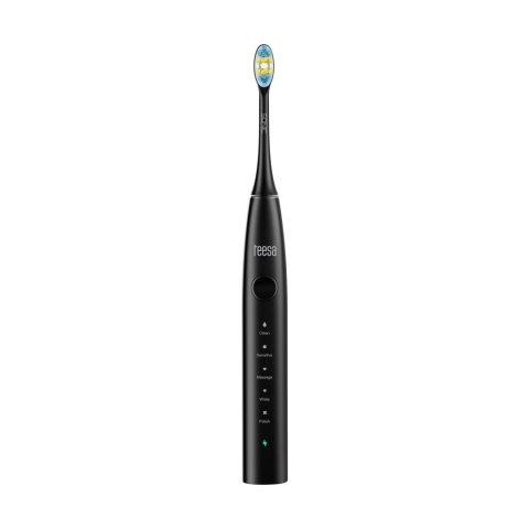 Soniczna szczoteczka do zębów TEESA SONIC 2 czarna , 5 trybów pracy, etui podróżne , USB typ C