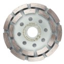 Tarcza diamentowa szlifierska, 2 segmenty, 115 x 22.2 mm, na sucho