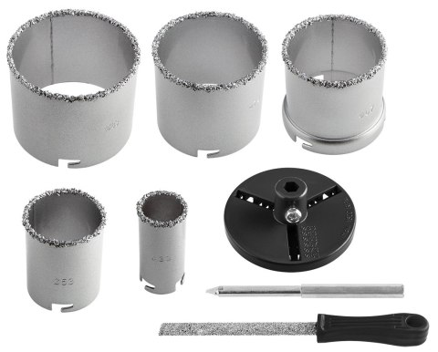 Otwornice wolframowe 32-83 mm, zestaw 8 szt.