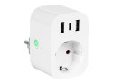 72-077# Inteligentne gniazdko sterowane wifi tuya 2x usb+usb-c