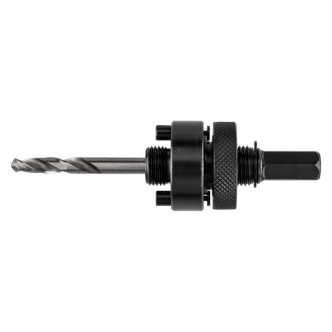 Adapter z wiertłem pilotującym do otwornic bi-metalowych 32-152 mm, Hex