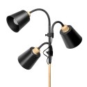 GRACE 3P, potrójna lampa podłogowa, 3xE27, max. 3x18W, 192 cm, czarna