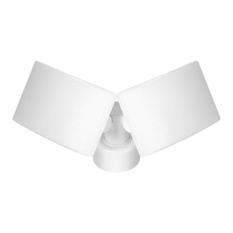 TOS DUO LED 2x20W podwójny naświetlacz ogrodowy, 2x1600lm, IP65, 4000K, PC, biały