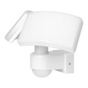 TOS DUO LED 2x20W podwójny naświetlacz ogrodowy z PIR, 2x1600lm, IP65, 4000K, PC, biały