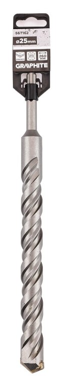 Wiertło do betonu SDS Plus z podwójną spiralą 25 x 260 mm