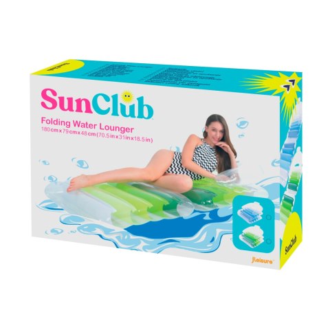 Dmuchany materac składany SUNCLUB zielony