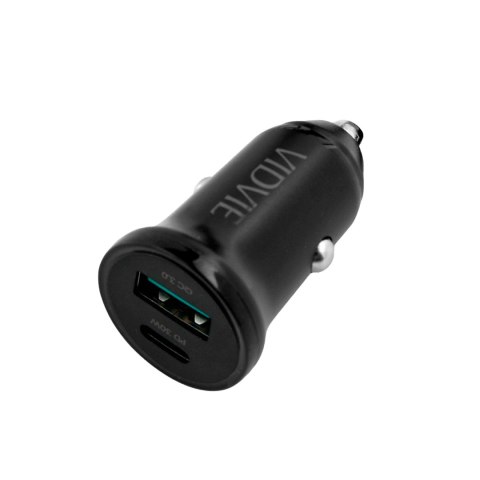 Ładowarka samochodowa 30 W USB + USB typu C z funkcją PowerDelivery i QuickCharge