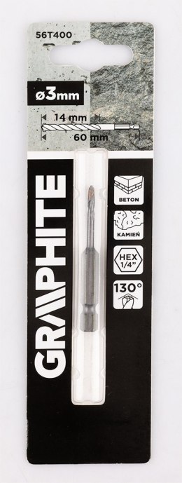 Wiertło do betonu Hex 3 mm