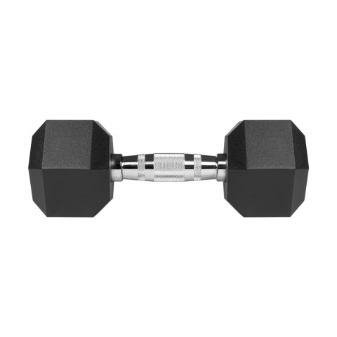 Hantle żeliwne gumowane HEX 2x7.5 kg REBEL ACTIVE