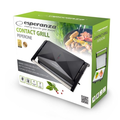 EKG013 Esperanza grill kontaktowy ceramiczny peperone