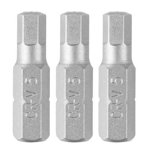 Bity Hex H5 x 25 mm, 3 szt.