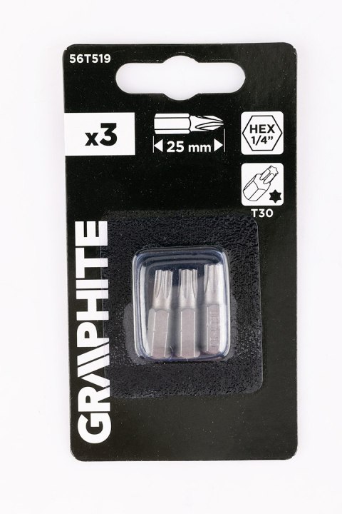 Bity Torx T30 x 25 mm, 3 szt.