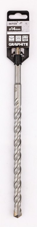 Wiertło do betonu SDS Plus z podwójną spiralą 14 x 260 mm