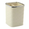 Organizer Pojemnik Na Pędzle Cztery Przegrody Biały 12 x 9,5cm