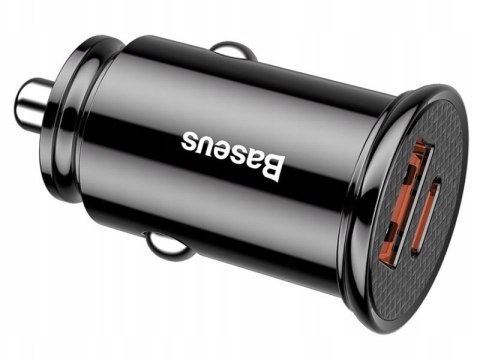 BASEUS Ładowarka samochodowa Circular PD QC4.0+ 5A 30W (czarna) CCALL-YS01