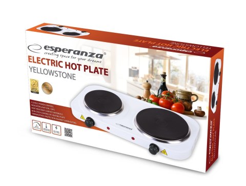 EKH014W Esperanza kuchenka elektryczna yellowstone biała