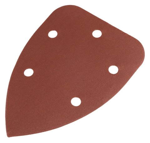 Papiery ścierne żelazko, na rzep 98 x 140 mm, P180, 5 szt., z 5 otworami