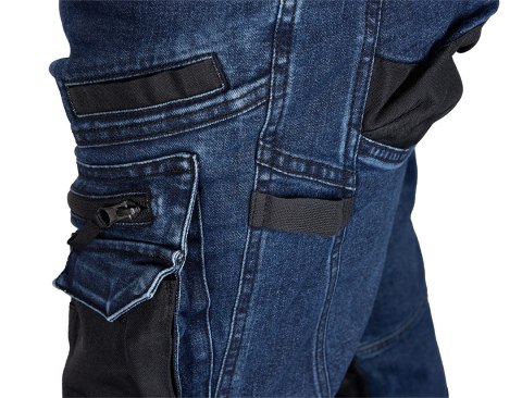 Spodnie robocze DENIM, wzmocnienia Oxford, granatowe, rozmiar L