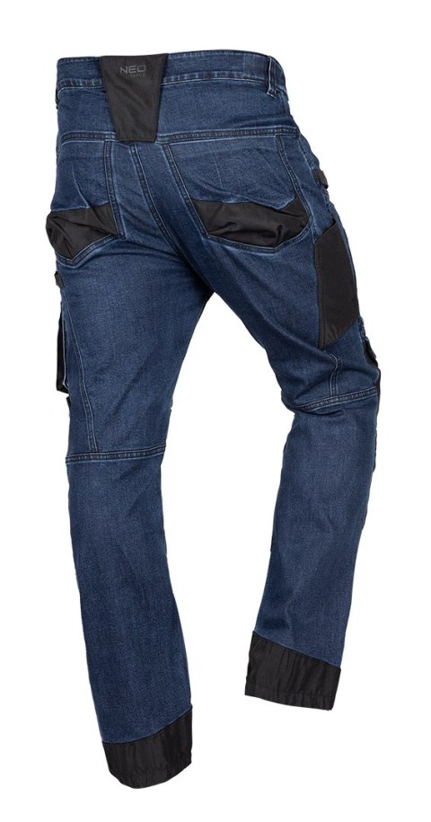 Spodnie robocze DENIM, wzmocnienia Oxford, granatowe, rozmiar L