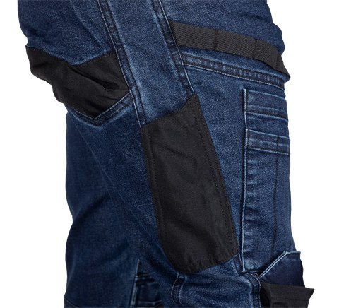 Spodnie robocze DENIM, wzmocnienia Oxford, granatowe, rozmiar S