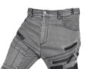 Spodnie robocze DENIM, wzmocnienia Oxford, szare, rozmiar L