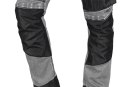 Spodnie robocze DENIM, wzmocnienia Oxford, szare, rozmiar S
