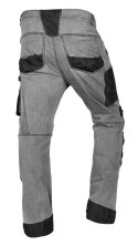 Spodnie robocze DENIM, wzmocnienia Oxford, szare, rozmiar S