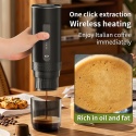 Wireless Electric Espresso 2-in-1 Coffee Machine for Car & Home Camping Portable Coffee Maker Capsule Powder Travel Coffee Maker