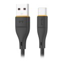 Kabel USB-A - USB-C Miccell VQ-D06, 2,4A, 1m, czarny