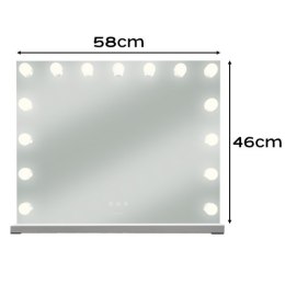Lusterko kosmetyczne 58x46cm LED Soulima 26129