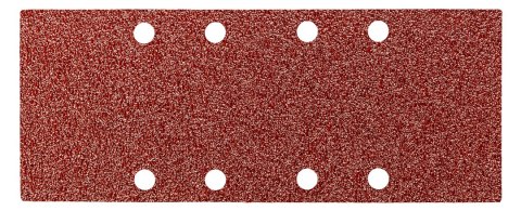 Papier ścierny 93 x 230 mm, P80, 5 szt., z 8 otworami