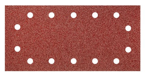 Papier ścierny na rzep 115 x 230 mm, P80, 5 szt., z 14 otworami