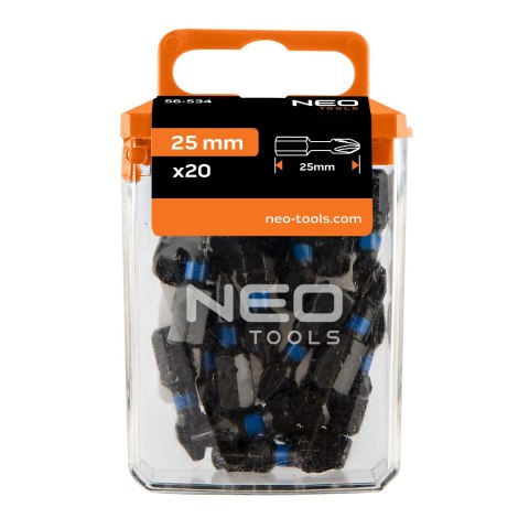 Bity udarowe PZ2 x 25 mm, 20 szt.