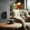 Gniazdko prądowe x3 + 4xUSB Maclean, rozgałęźnik z 3 gniazdami, 2xUSB A, 2xUSB C PD 20W, 1x16A + 2x6A, MCE248 F/B
