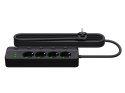 98-321# Przedłużacz sieciowy ps-450m 4-gniazda 2xusb+usb-c 3m czarny 3x1mm