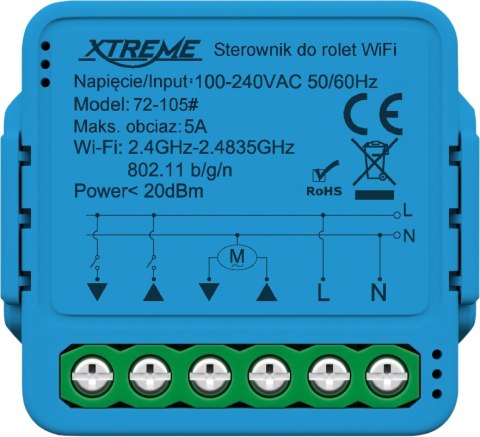 72-105# Inteligentny sterownik do rolet xtreme wifi tuya