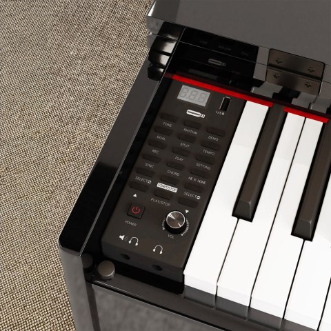 Pianino cyfrowe Kruger&Matz KMDP-135 , kolor czarny połysk