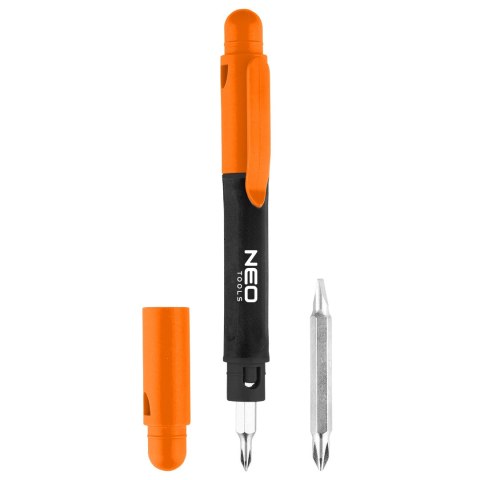 Mini wkrętak 4 w 1, bity: SL3, SL4, PH0, PH1