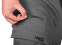 Spodnie robocze OUTDOOR, typu jogger, szare, rozmiar M