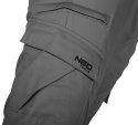 Spodnie robocze OUTDOOR, typu jogger, szare, rozmiar XS