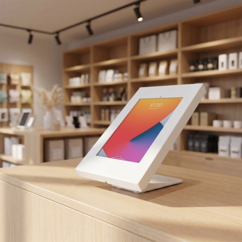 Uchwyt reklamowy do tabletu Maclean, ścienny/biurkowy z blokadą, 9.7"-11", iPad/iPad Air/iPad Pro, Samsung Galaxy Tab A/Tab A7/T