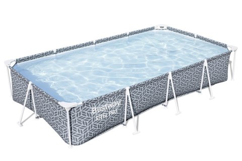 Basen Stelażowy Prostokątny Szary 366 x 201 x 66 cm Bestway 561FV