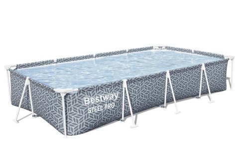 Basen Stelażowy Prostokątny Szary 366 x 201 x 66 cm Bestway 561FV