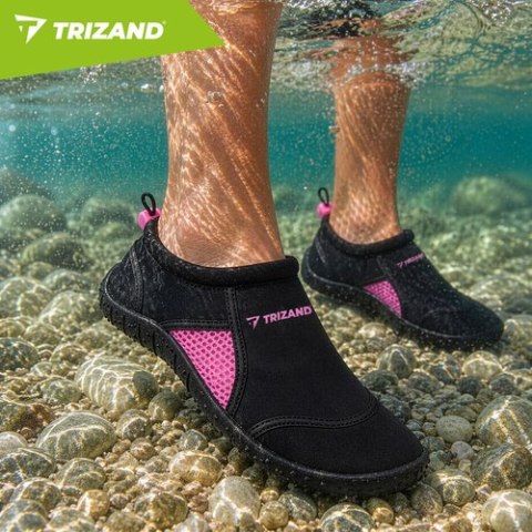 Buty do wody czarno-różowe- rozmiar 37 5mm Trizand