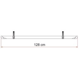 Szyna Fiamma Rail Quick Pro do bagażnika rowerowego - 128 cm